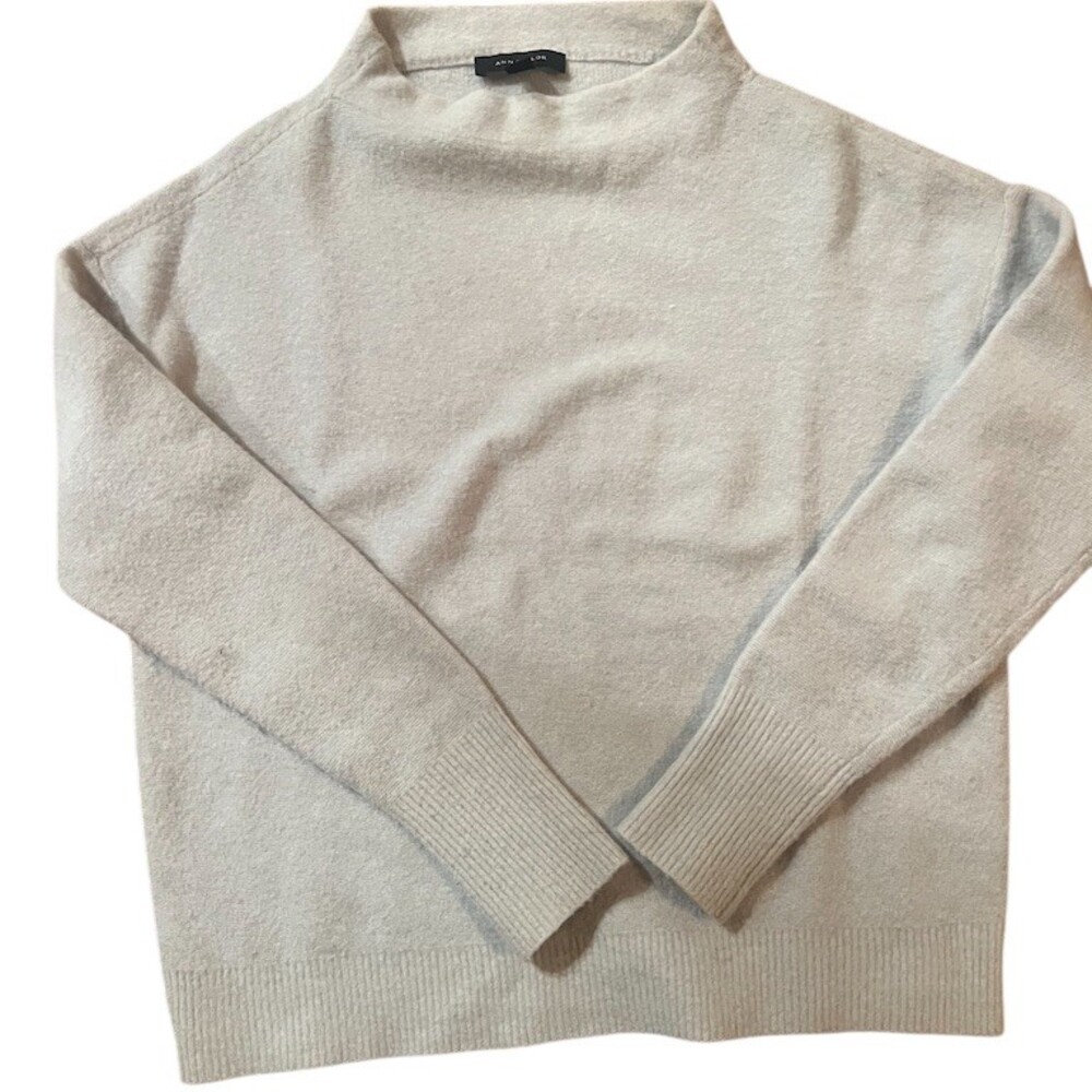 Ann Taylor Gray Turtleneck Sweater